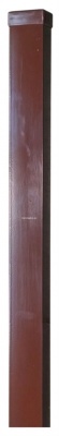 Kvadratinis stulpas – dažytas, cinkuotas, RAL 8017; 40 x 60 x 2500 mm