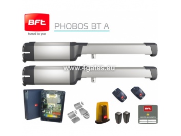 Double gate automation system BFT PHOBOS BT A40 24VKIT (Up to 6M)