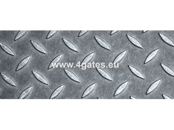 Tread plate (checker plate) - Black; 5,0*1500*6000 mm