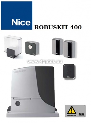 Автоматика для откатных ворот NICE ROBUS KIT 400 (OPERA)