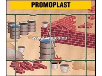 Welded fence PROMOPLAST, Zinc plated + PVC RAL6005, wire 2,1mm / Height 1,2m