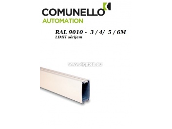 Aluminium rektangulær bom COMUNELLO LIMIT RAL9010 3/4/5 / 6M