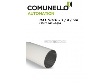 Ümar alumiiniumist poom COMUNELLO LIMIT RAL 9010 3/4 / 5M