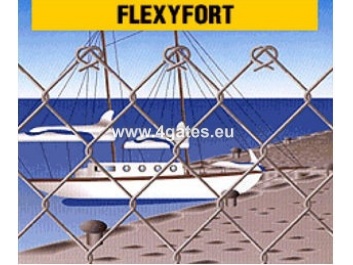 Сетка заборная плетеная FLEXYFORT H1m / Провод 2 мм / ZINC