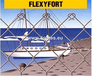 Pītais žoga siets FLEXYFORT H1m / Stieple 2 mm / CINKOTS