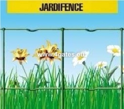 Сварной забор JARDIFENCE, ZINC + ПВХ RAL6005, проволока 2,1мм / высота 1,2м