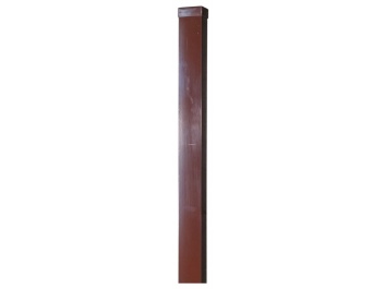 Kvadratinis stulpas – dažytas, cinkuotas, RAL 8017; 40 x 60 x 1700 mm