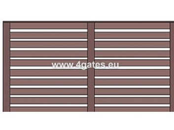 Medinės tvoros skydas 1380 x 2810 mm