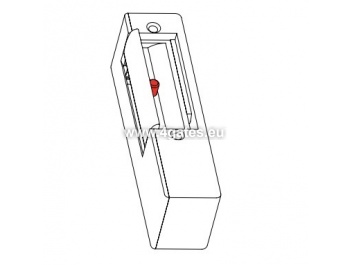 22.1.00 B ~ Elektromagnetisk blokker med mine 150kg 12v AC/DC DIN venstre side