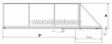 Sliding gates - gate set / without treatment