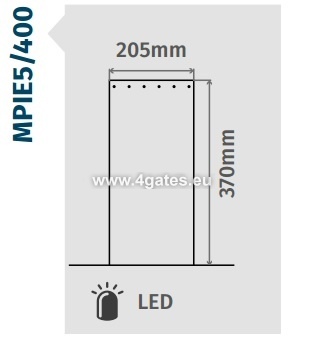 Fiksuotas stulpeliai MPIE5 / 400