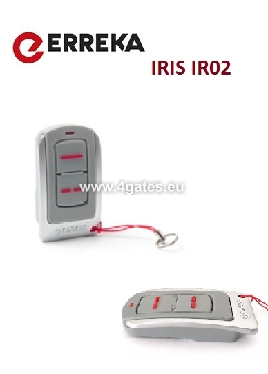 Télécommande Erreka Iris IR04 433 MHz Originale – 4 Boutons – Code Rolling + Code Installateur – Pile Incluse – Pour Porte De Garage