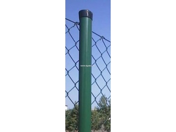 Ümarpost ZN+RAL 6005; 48 x 150 x 1700 mm, PVC kate