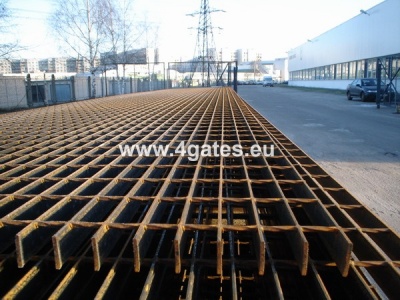 Black welded steel grating SP; 34x76/30x3; 6100x1000 mm