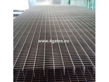 Black pressed steel grating; 34x11/30x2; 3000x1000 mm