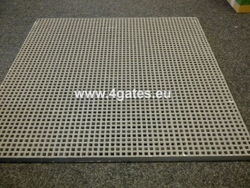 Glassfiber reinforced plastic grating ISO 30; 19x19/38x38/30x7; 1000x1000 mm