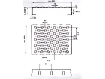 Galvanisert profil metallgitter OFFSHORE; 2,0x40x300x6000mm