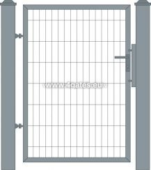 Professional pedestrian gates, Galvanized + Painted + 3D