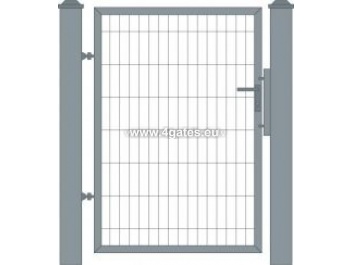 Professional pedestrian gates, Galvanized + Painted + 3D