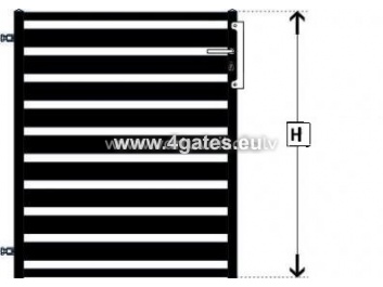 Fotgjenger porter LUX HORIZONTAL WOODEN