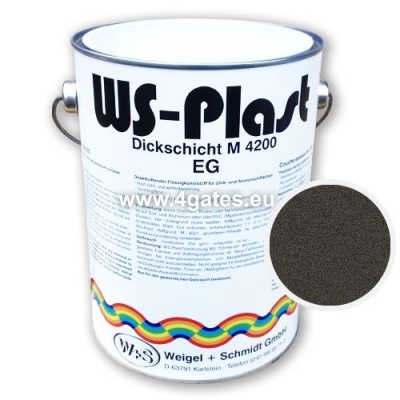 Farbe schwarzer graphit WS Plast 0021