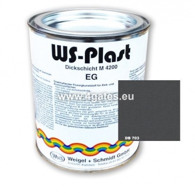 Krāsa pelēka WS Plast DB703