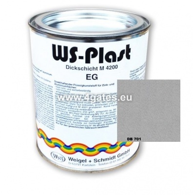 Krāsa sudrabaini pelēka WS Plast DB701