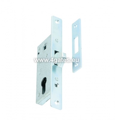 Lock with gasket for sliding gate, optional handle 72 mm