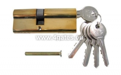 Extended cylinder 30x50mm / set with 3 keys