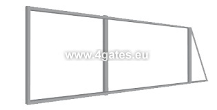Sliding gates - gate set / zinc plated