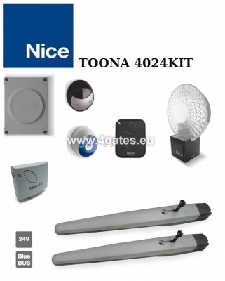 Dvivėrių vartų automatika NICE TOONA 4024KIT (IKI 6M) (OPERA)