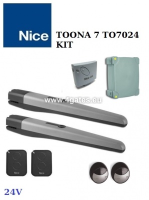 Dvivėrių vartų automatika NICE TOONA 7 TO7024 KIT (IKI 14M)