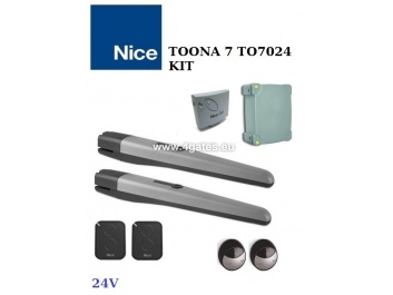 Dvivėrių vartų automatika NICE TOONA 7 TO7024 KIT (IKI 14M)