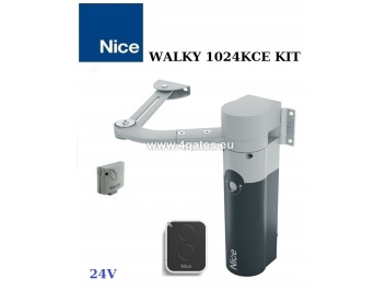 Vienviru veramo vārtu automātika NICE WALKY 1024KCE KIT (līdz 1.8M) 24V