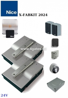 Divviru veramo vartu automātika NICE X-FAB KIT 2024 (līdz 4.6) 24V (OPERA)