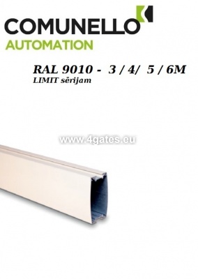 Alumīnija taisnstūra strēle COMUNELLO LIMIT RAL9010 3/4/5/6M