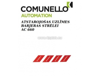 Reflective stickers for barrier boom COMUNELLO AC-660