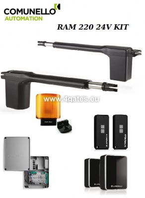 Double swing gate automation COMUNELLO RAM 220 24V KIT