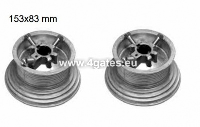 Trošu ruļļu komplekts paaugstinātam pacēlumam 153x83mm