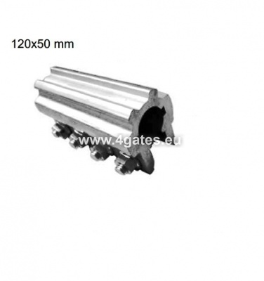 Alumiiniumühenduse telg 120x50mm