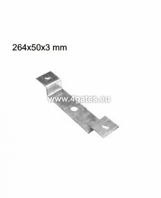 Stiprinājums troses pārvada rullim 264x50x3mm