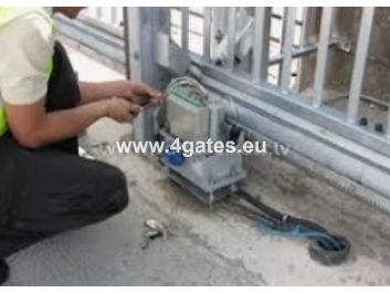 Installation of sliding gate automation
