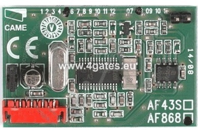 CAME AF868 Radio plate spraužama 868Mhz