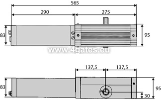 BFT FORB R Hydraulikantrieb für industrielle Falttüren 2.4 m².