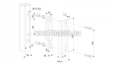 Atraminė plokštelė SPKZ, ornamentinė LOCINOX