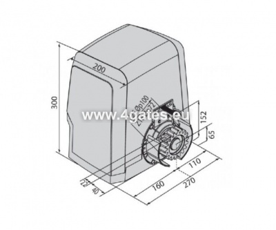 BFT ARES ULTRA BT A 1000 KIT Bīdāmo vārtu automātika