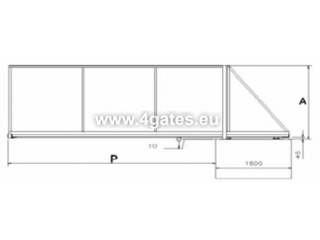 Sliding gates - gate set/primed + painted