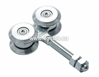 COMUNELLO Ruļļu bloks 4C Medio, P=280kg, d=44mm, H=124mm, M12 (cinkots)