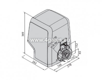 BFT ICARO SMART AC 2000 Sliding gate motor