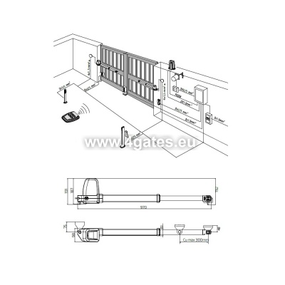 BFT ATHOS AC A25 operator for swing gates